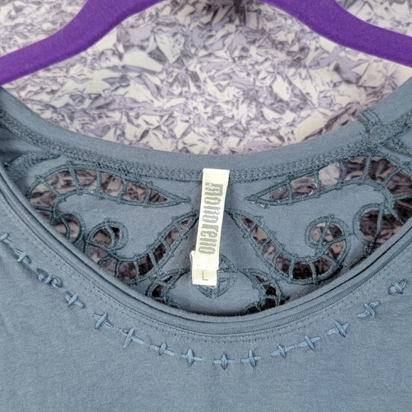 Long Sleeve Cutout Monoreno Blouse - Picture 3 of 5